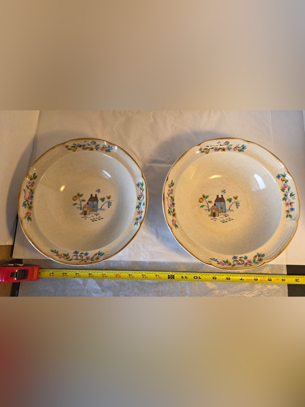 Vintage International China Heartland Vegetable Stoneware Serving Bowl Japan 2